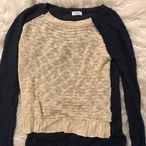 colorblock knit sweater